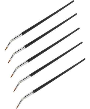 Bent Brush 5pcs Multifunctional Brush with Angled Brush Head Portable Brush Soft Fiber Hair for Cream Gel Powder - Buy Online on SooperMarket.com