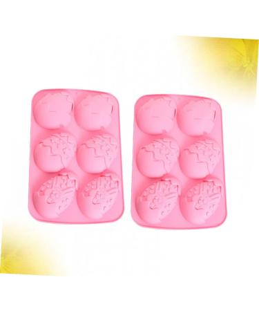 NAMOARLY 2pcs Easter Egg Pastry Chocolate Candy Mold Ice Cube Mould Silicone Cake Molds Embossed DIY Sugar Mold Egg Dessert Baking Bunny Ice Cube Mold Fondant Cake Mould Biscuit Pudding - Buy Online on SooperMarket.com