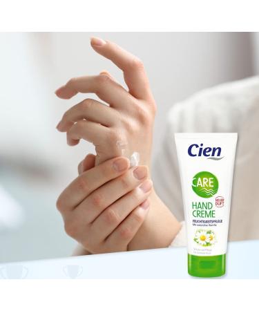 Cien CARE Hand Cream 125ml - Moisture & Care with Natural Chamomile (3-Pack) - Hydrating Hand Moisturizer for Soft Skin - Buy Online on SooperMarket.com