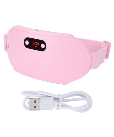 Menstrual Heating Pillows for Women - Portable Electric Heating Belt with 6-Speed Vibration & Fast Heating - Pink - Buy Online on SooperMarket.com
