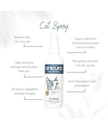 Anicura Natural Cat Spray for Itchy & Irritated Skin - Relief for Allergies & Dermatitis - Buy Online on SooperMarket.com