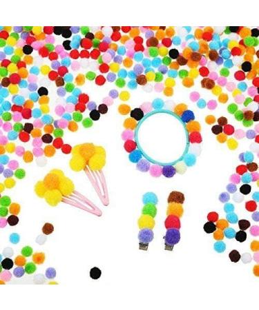 3300pc 1cm Assorted Pompoms Multicolor - Arts & Crafts Fuzzy Pom Poms Balls - Buy Online on SooperMarket.com