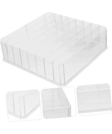 PRETYZOOM Cosmetic Storage Box Storage Drawers Desk Storage Drawer Makeup Palettes Organizers Eye Shadow Blush Transparent 24x23x6.5cm - Buy Online on SooperMarket.com