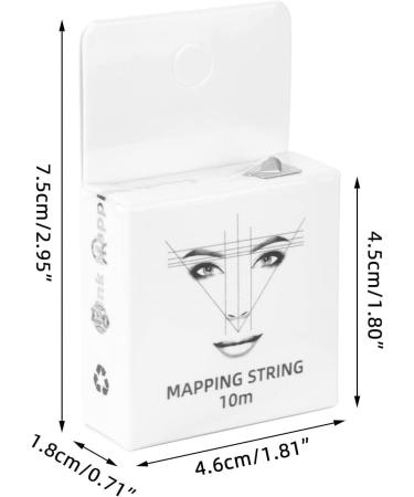 3pcs 32.8ft Eyebrow Thread Brow Mapping String Microblading String Measurement 15ml Pre Inked Eyebrow Mapping String Black White Red - Buy Online on SooperMarket.com
