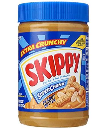 Skippy Peanut Butter Super Chunky, 16.3 oz (Pack of 2)