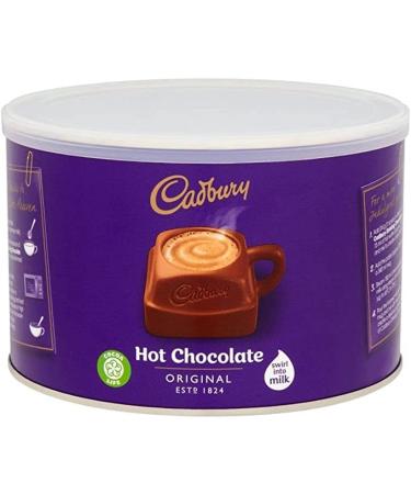 Cadbury Hot Chocolate Original Instant Drinking Hot Chocolate Powder Coated on Truffles Cakes Milkshakes 1kg Tin - Sold by TBD365 GIFFTING