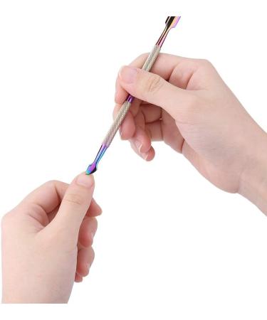 Cuticle Pusher Stainless Steel Nail Perfection Tool Dead Skin Removal Pedicure Nails Cleaner Nail Art Manicure Tool for Fingernails and Toenails (F505) - Buy Online on SooperMarket.com