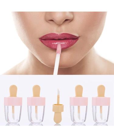 10 Empty Pink Lip Gloss Tubes - Refillable Mini Containers for DIY Lip Gloss Balms & Cosmetics - Buy Online on SooperMarket.com