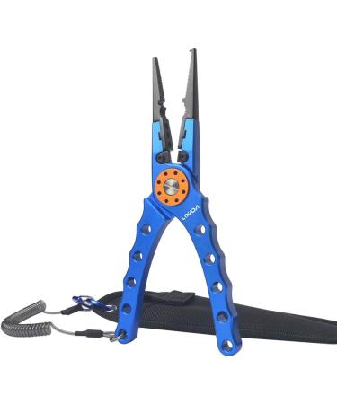 Lixada 20cm Multifunctional Fishing Pliers - Outdoor Line Cutter & Hook Remover Tackle Tool - Blue - Buy Online on SooperMarket.com