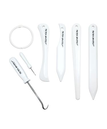 Enjoy Myself 7pcs Bone Folder and Scoring Tool, Paper Folding Tool, Bone Origami Creaser for Scrapbooking Card Making