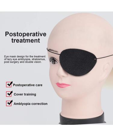 YGDZ 12pcs Soft Felt Eye Patches for Lazy Eye - Adjustable Eye Mask for Adults & Kids - Black - Buy Online on SooperMarket.com