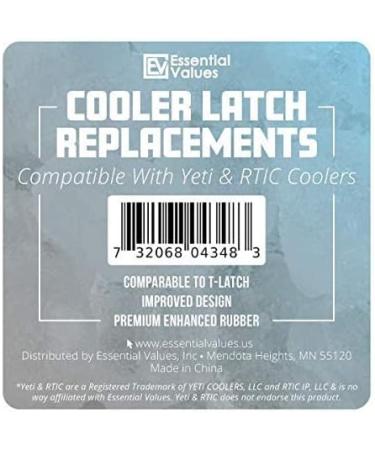 Essential Values Compatible Yeti Cooler Latches - Aftermarket Yeti Latches Replacement - Works with RTIC Models Too - Rubber Cooler Latch Upgrade 2 Pack - Buy Online on SooperMarket.com