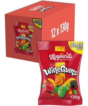 Maynards Bassetts Sweet Bags 10 x 130g (Wine Gums) - Buy Online on SooperMarket.com