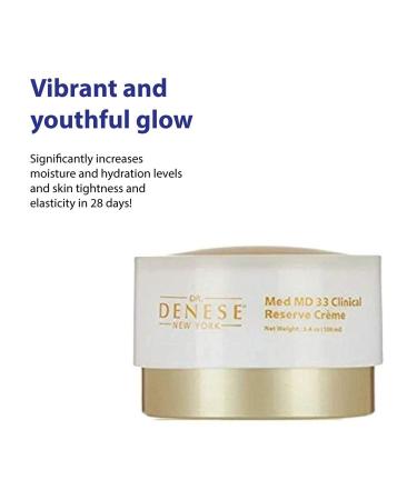 Dr. Denese SkinScience MD 33 Clinical Reserve Cream - Deep Moisturization Anti-Aging with 33 Active Ingredients Paraben-Free & Cruelty-Free - 3.4oz - Buy Online on SooperMarket.com