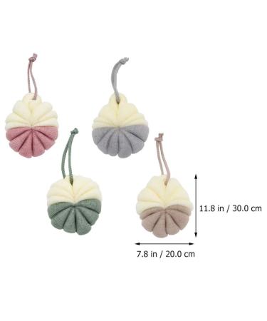 Buy Cabilock 4 Pcs Exfoliating Loofahs - Mesh Shower Balls & Bath Puff for Ultimate Body Cleanse | International Shipping Available - Buy Online on SooperMarket.com