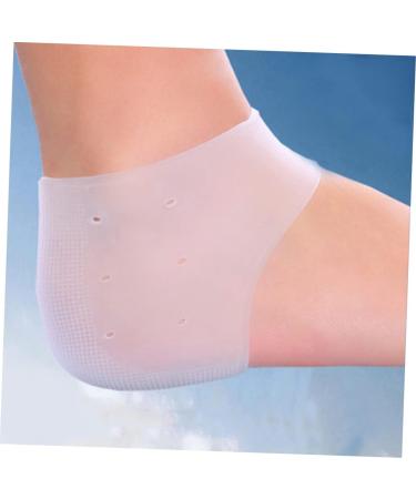FOMIYES 10 Pairs Silicone Foot Heel Socks Cushion Sleeves Protective Sleeve Silicone Heel Grips Walking Accessories Reusable Moisturizing Feet Moisturizing Socks Foot Spa Socks Boots Crack - Buy Online on SooperMarket.com