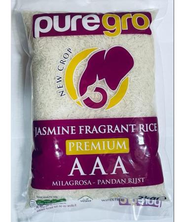 Puregro AAA Premium Jasmine Fragrant Rice 2kg 2 kg (Pack of 1)