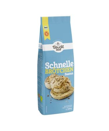 Bauckhof quick bread roll baking mix with seeds gluten-free (500 g) - organic 500 g (1 pack)