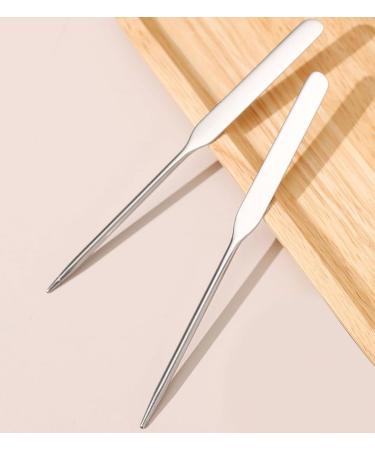 Buy 5 Pieces Stainless Steel Makeup Spatula Set | Foundation Mixing Tool Eye Cream Spoon & Nail Art Stirring Rod | Perfect for Home & Salon Use Silver - Buy Online on SooperMarket.com