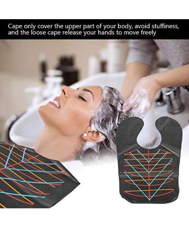Professional Waterproof Hair Capes for Salon & Barber Use - Anti-Static Dyeing & Cutting Black Cape - Buy Online on SooperMarket.com