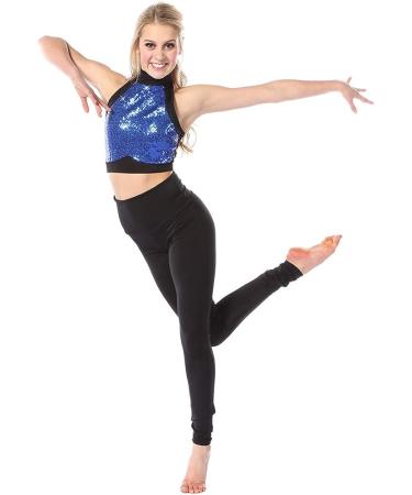 Red Sequin Crop Top Women's Dance Costume Medium - Just For Kix - Buy Online on SooperMarket.com
