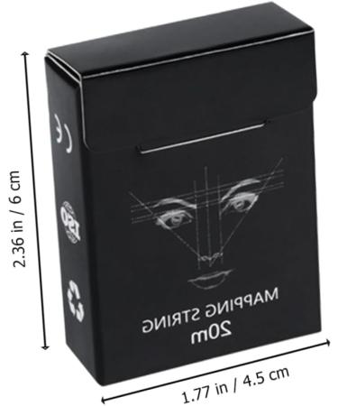 BELLIFFY 1box Eyebrow Drawing Tool Ink Eyebrow Tattoos Ruler Brow Mapping Wire Ruler 6x4.5cm Black - Buy Online on SooperMarket.com