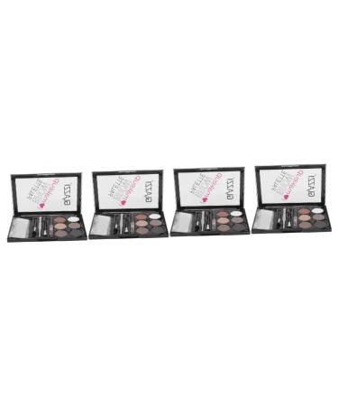 NOLITOY 4 Sets Eyebrow Powder Set Eyebrow Brush Brow Pencil Multifunctional Cosmetic Accessory Make up