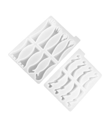 STOBOK 2pcs Chess Mold Molds for Resin Epoxy Resin Craft Molds Candy Molds Silicone Chocolate Mold Molds for Chocolate Candle Kit Crystal Silica Gel 3D Clay White Manual