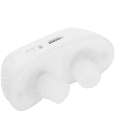 USB Charging Electric Snoring Prevention Device Humanized for Sleeping(White)