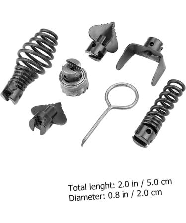 COOLHIYA 7pcs Pipe Cleaner Cleaning Tools Household Cleaner toliet Bowl Cleaner Toilet Parts Coil Springs Practical Toilet Cleaners to Rotate Manganese Steel Drainage Floor Drain - Buy Online on SooperMarket.com