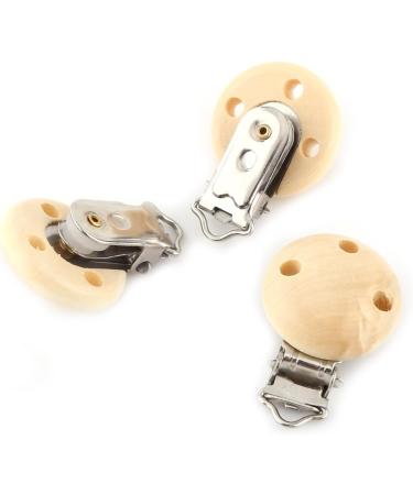 Wooden Pacifier with Brass Phoenix Statue Clip - Soothing Baby Charm Durable Nipple Closure Perfect for International Shipping - Buy Online on SooperMarket.com