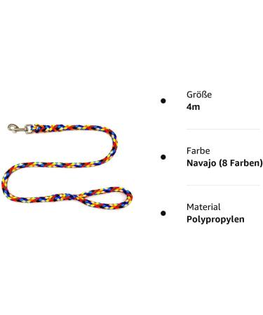 Jumbo Dog Leash for Large Dogs - 80kg Capacity 4m Training Line 17 Colors | Durable & Comfortable Hand Loop - Buy Online on SooperMarket.com