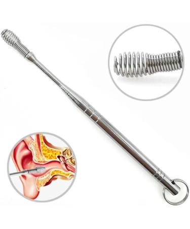 Portable Ear Cleaner Stainless Steel Ear Spoon Set Stainless Steel Ear Wax Remover Reusable Stainless Steel Ear Wax Remover Set Ear Wax Easily Removed Ideal for Personal and Home Use(1PC no ring) - Buy Online on SooperMarket.com