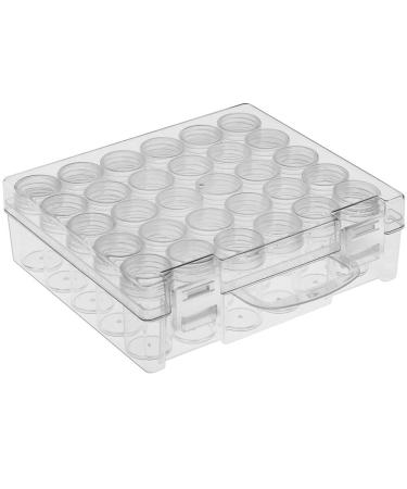 Bead Organizer  Bead Containers  Craft Storage Containers Diamond Painting Storage Containers Bead Storage Containers with Lids Diamond Painting Box Glitter Containers for DIY Art Crafts Nail (1 Pack) The outer box: 16 x...