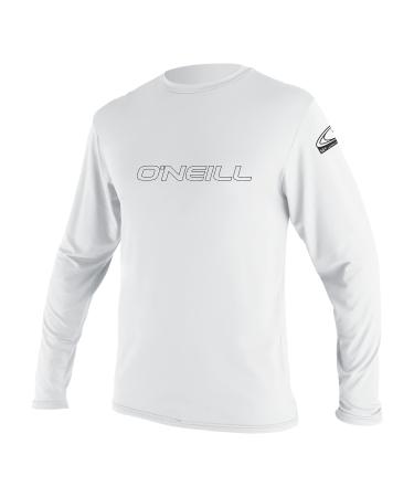 O'NEILL Kids Youth Basic Skins UPF 50+ Long Sleeve Sun Shirt White 14