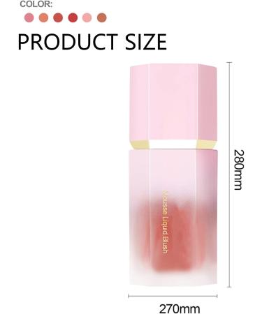 HERBENJOY Cream Blush for Cheeks - Skin Tint Liquid Blush, Lightweight & Smudge Proof - Dewy Finish, Ideal for Mature Skin - #MYSTERY 1 ml (Pack of 1) - Buy Online on SooperMarket.com