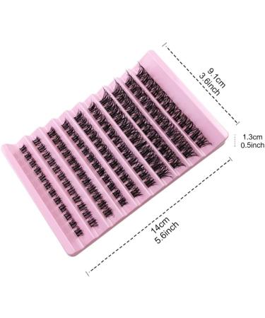 Riya Lash Clusters 120Pcs DIY Eyelash Extensions | Natural Look Wispy Lashes 8-16MM D Curl Individual Reusable Fluffy Extensions - RY-01 - Buy Online on SooperMarket.com