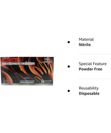 Adenna Night Angel 4 mil Nitrile Powder Free Exam Gloves Small (Pack of 100) Ngl222 Gloves - Buy Online on SooperMarket.com