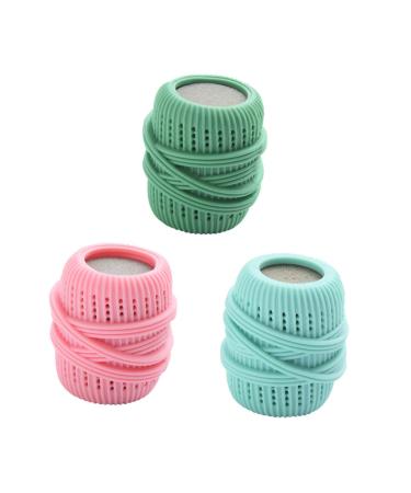 FRCOLOR 3pcs Set hair removal washer drying ball cleaning ball Washing Machine Soap fabric softener dispenser Winding laundry washing Anti-tangle Laundry ball detergent