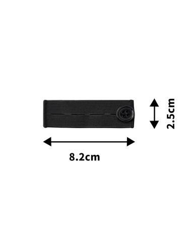 SHENLONG 5PCS Adjustable Waist Extender Button for Jeans - Elastic Waist Extenders for Pants - Black - Buy Online on SooperMarket.com