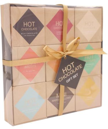Hot Chocolate Gift Set - Flavoured hot Chocolate Gift Set for Kids Men Women Adult - Christmas Gifts Options White hot Chocolate - Chocolate Orange Salted Caramel (9 Pack HOT Chocolate Gift Set) - Buy Online on SooperMarket.com