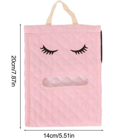 Toilet Paper | Hangable Cotton Cute Eyelash Shape Toilet Paper Organizer for Bathroom | Toilet Paper Dispenser Box for Camping Bathroom RV Car Travel No Glue or Drill Needed Dalynn Pink - Buy Online on SooperMarket.com