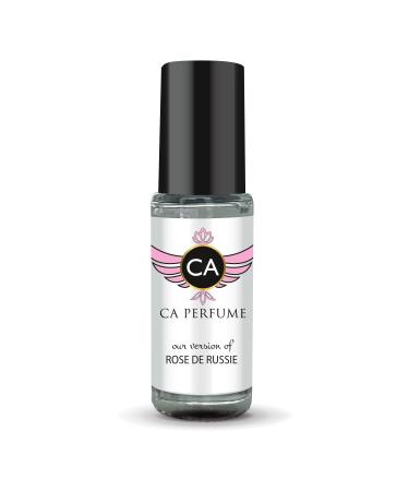 CA Perfume Impression of Tom F Rose De Russie For Women & Men Replica Fragrance Body Oil Dupes Alcohol-Free Aromatherapy Sample Travel Size Concentrated Long Lasting Attar Roll-On 0.14 Fl Oz/4ml-X1