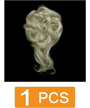 Prinfantasy XXL Bridal Hairstyle Voluminous Wavy Messy Bun Scrunchy Updo | GBFQ018 One Size - Buy Online on SooperMarket.com
