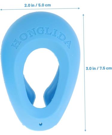 COOLHIYA 2 Pairs Hair dye Ear caps Heat Protection Hair Dyeing Supplies Ear caps for Hair dye Hair dye Ear Cover Hair Coloring Ear Cover Ear Muffs Silica Gel tab Accessories Men and Women Blue 7.5x5cm - Buy Online on SooperMarket.com