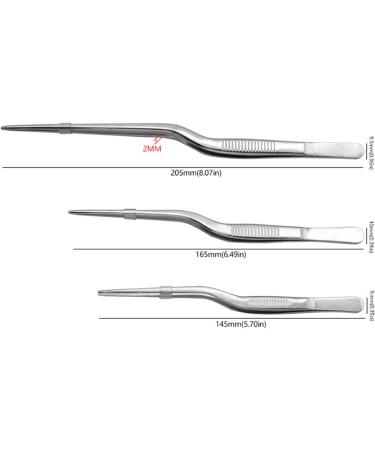 Asukohu Professional Stainless Steel Medical Tweezers Ear-Pick Tool Bending Tweezers for Ear Cleaning and Care Bend Tweezers - Buy Online on SooperMarket.com
