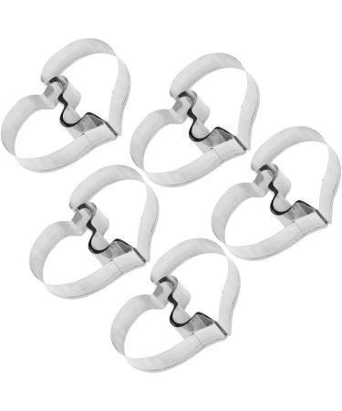 5pcs Fruit Cakes Animal Crackers Biscuits Metal Candy Ocean Cookie Chocolate Vegetable Stainless Steel Molds Eiffel Tower Shape Molds Cake Baking Molds Mini Diamond Ring Bridegroom 7.5x5.5cm Silver - Buy Online on SooperMarket.com