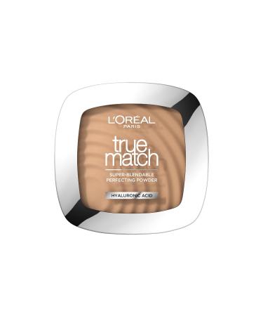 L'Or al Paris Powder Foundation Super-Blendable With Hyaluronic Acid Light Texture for a Flawless Finish True Match Perfecting Powder C3 C3 9 g (Pack of 1)