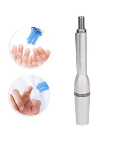Professional Metal Blood Collection Device with Adjustable Depth for Home Use - High Blood Lancing Pen with Automatic Rebound, 3 Needles - Ideal for Massage - Buy Online on SooperMarket.com