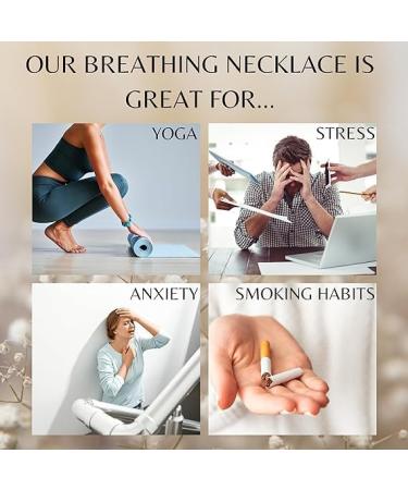 4 Pcs Meditation Breathing Necklace Anxiety Necklace Relieve Stress and Anxiety Breathing Exercise Device Necklace for Women Men Anxiety Relief Items for Stress Relief Calming Down Relax Panic Attack - Buy Online on SooperMarket.com